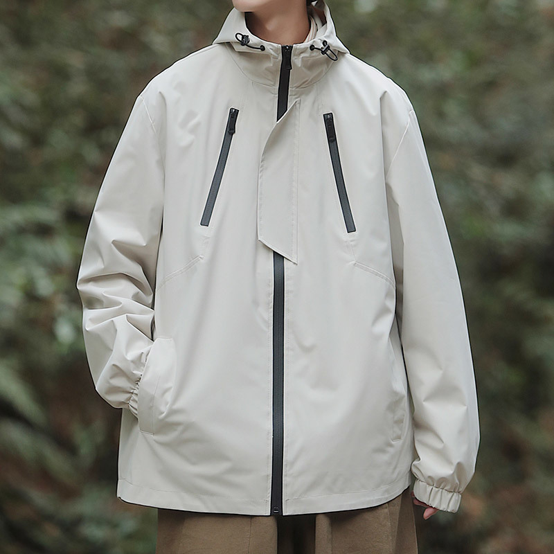 Spring Autumn Men Windbreaker Jacket Youth Waterproof Coat