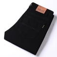 thumbnail image 1 of Spring Autumn Men's Five Colors Stretch Regular Fit Jeans Classic Style Business Casual Cotton Slim Pants Men's Brand Pink, 1 of 6