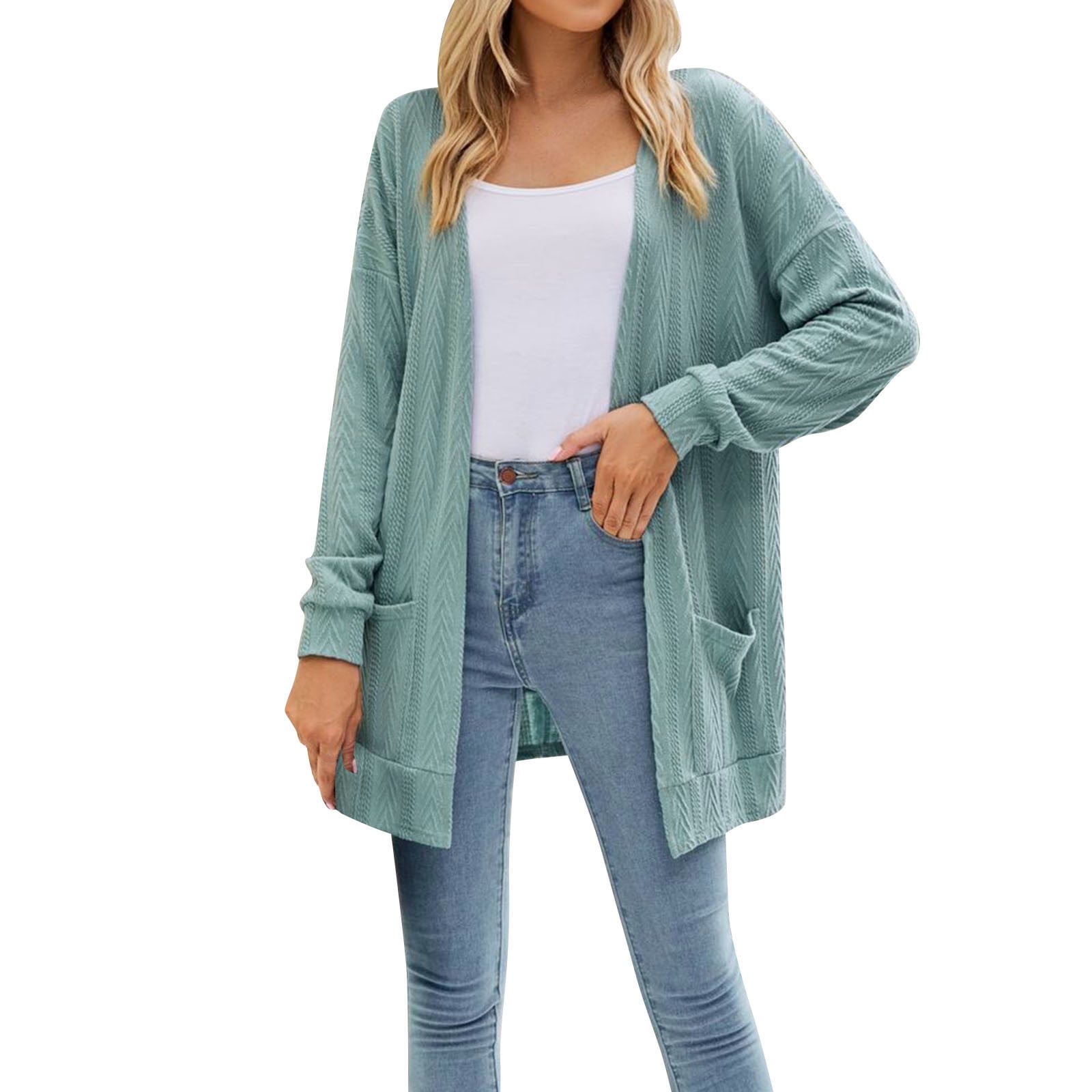Spring long cheap cardigan