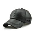 thumbnail image 1 of Spring Autumn Winter Dad Leather Caps Outdoor Leisure Baseball Cap Middle Aged Old Men PU Soft Street Style Leather Hat For Male ,Soft Touch, 1 of 6