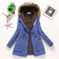 thumbnail image 1 of Spring Autumn Winter Jacket Women 2024 Thick Warm Hooded Parka Mujer Cotton Padded Coat 3XL Casual Slim Jacket Female, 1 of 7