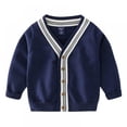 thumbnail image 1 of Spring Autumn Winter Kids Boys Sweater Cardigans Cotton Soft Warm V-neck Cardigans Jackets Toddlers Children's Clothing,2-7T, 1 of 4