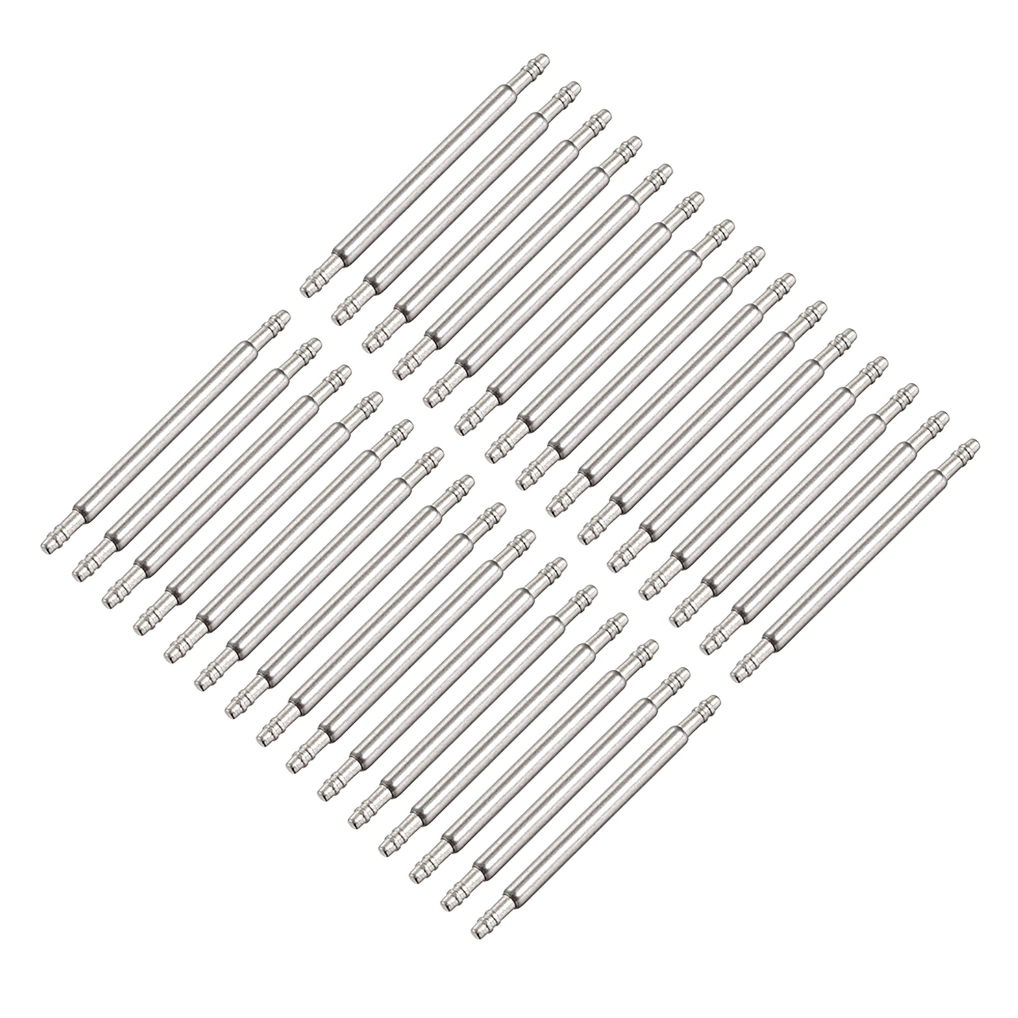 Spring Bar Pins 20mm x 1.5mm Double Fringe Stainless Steel Watch