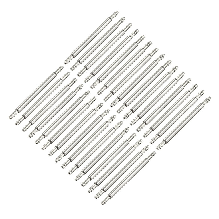 Spring Bar Pins 20mm x 1.5mm Double Fringe Stainless Steel Watch Band Pins  Replacement Watch Lug Link Pins 30Pcs 