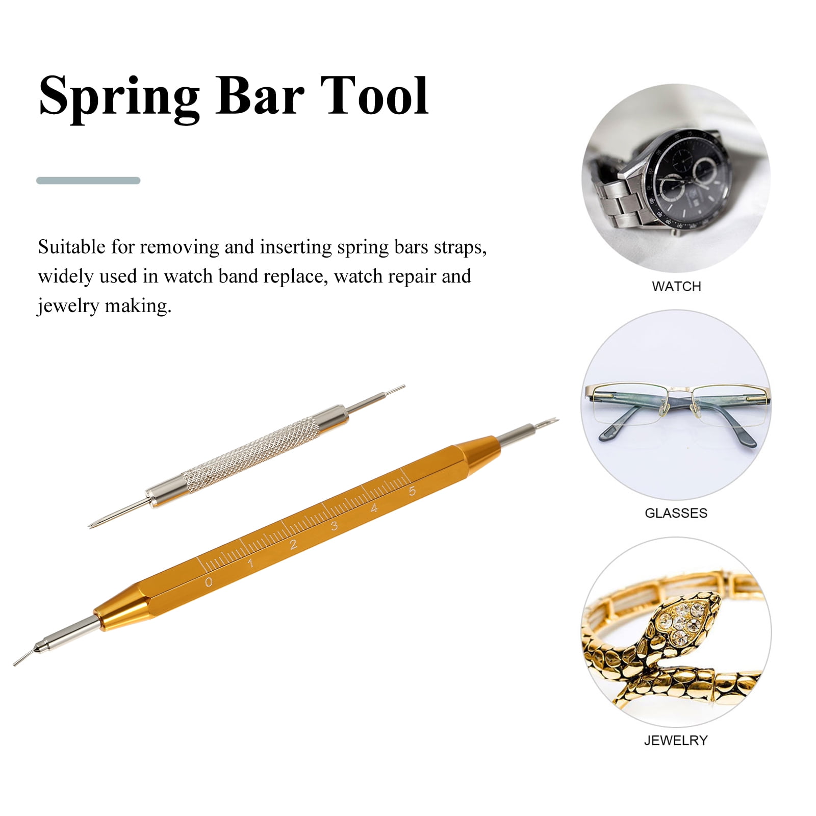 Spring Bar Tool 2pcs Practical Watch Repairing Tool Watch Strap