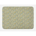 thumbnail image 1 of Spring Bath Mat, Tangled Design of Ornate Butterfly Wings and Floral Petals in Soft Pastel Colors, Plush Bathroom Decor Mat with Non Slip Backing, 29.5" X 17.5", Multicolor, by Ambesonne, 1 of 2