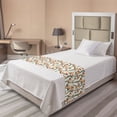 thumbnail image 1 of Spring Bed Runner, Contemporary Style Birds Paradise Flowers Tropical Garden Blossoms Bedding Plants, Decorative Accent Bedding Scarf for Hotels Homes and Guestrooms, Orange Green, by Ambesonne, 1 of 1