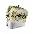 thumbnail image 1 of Spring Bee Love Small Toaster Cover 2 Slice, Kitchen Appliance Covers, Yellow Daisy Eucalyptus Leaves Rustic Toaster Oven Cover with Loop, Bread Machine Cover Polyester Dust Cover Protection, 1 of 4