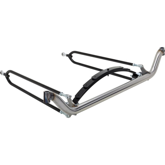 Spring-Behind 6 Inch Drop Tube Axle Front End, Plain, Compatible with Ford Spindles