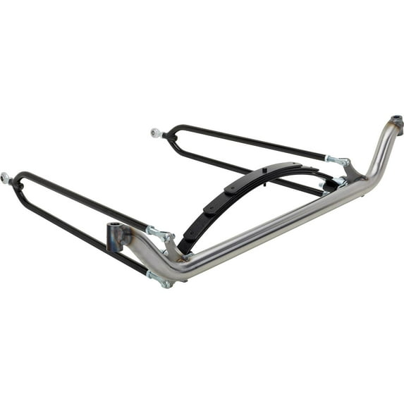 Spring-Behind 6 Inch Drop Tube Axle Front End, Plain, Compatible with Ford Spindles