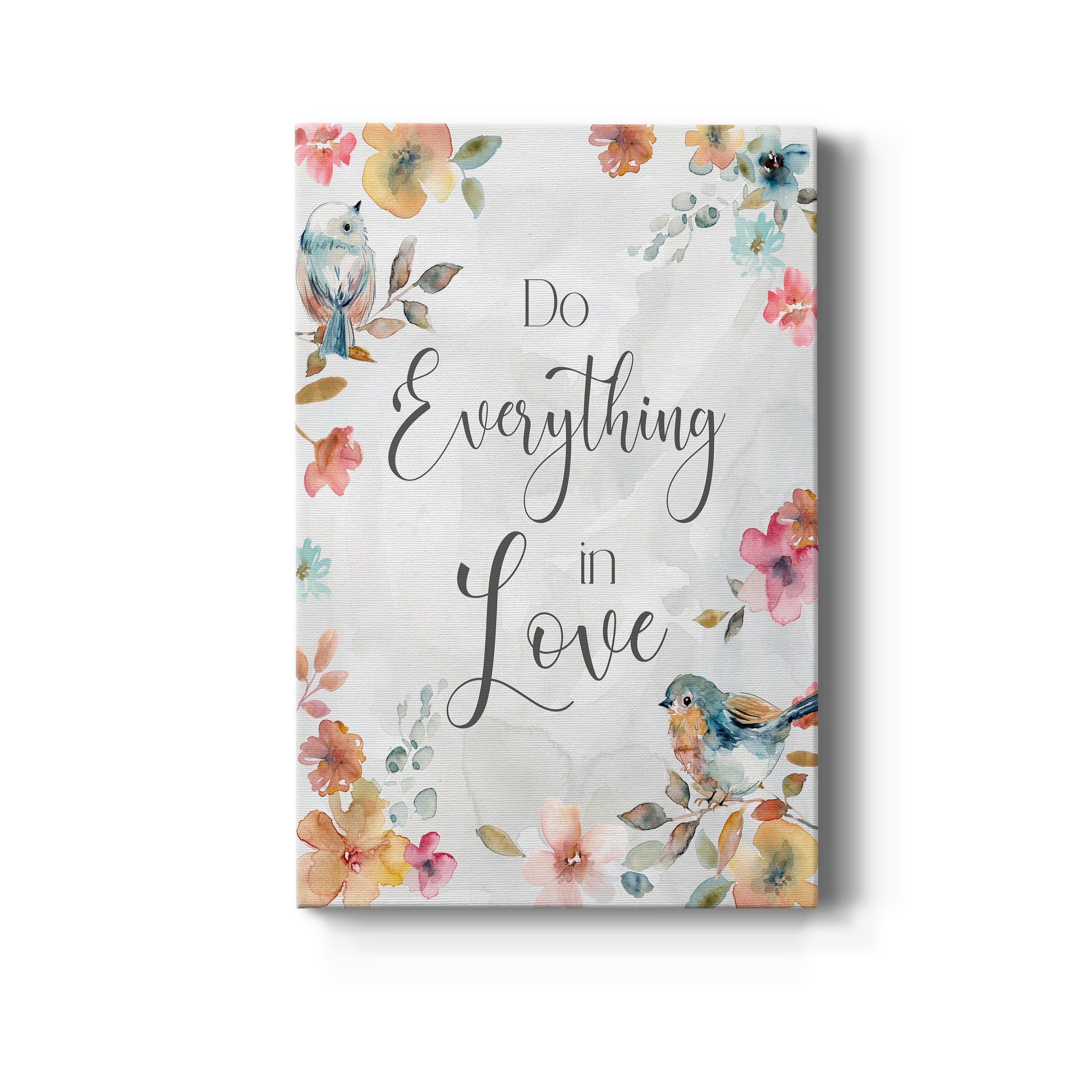 Spring Bird Love Premium Gallery Wrapped Canvas - Ready to Hang - 40 x 60