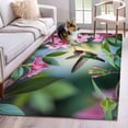 thumbnail image 1 of Spring Birds Area Rug 3x5 Washable Rug Non Slip Botanical Flowers Leaves Nature Scenery Large Area Rug Indoor Floor Carpet for Entryway Bedroom Kitchen Living Room Home Office Dining Room Nursery, 1 of 7