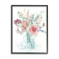 thumbnail image 1 of Spring Bloom Rose Bouquet Pastel Flower Watercolor Botanical & Floral Painting Framed Art Print Wall Art, 1 of 5
