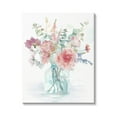 thumbnail image 1 of Spring Bloom Rose Bouquet Pastel Flower Watercolor Botanical & Floral Painting Gallery-Wrapped Canvas Print Wall Art, 1 of 6
