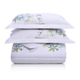 thumbnail image 1 of Spring Blooms Cotton 3-Piece Duvet Cover Set by Blue Nile Mills, California King, White, 1 of 7