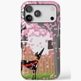 Spring Blossom Dog Art for iPhone Case 11 through 17 Pro Max ...