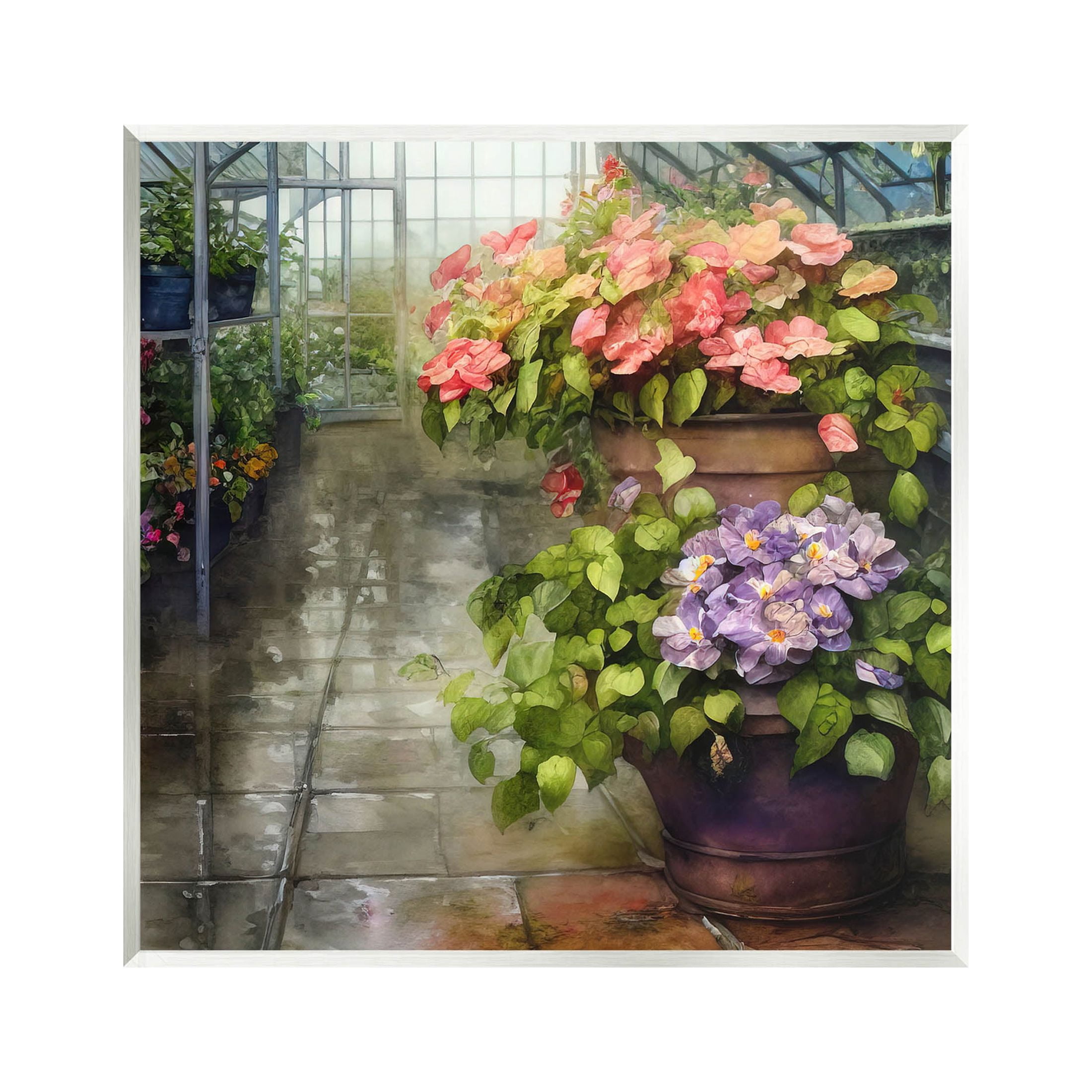 Spring Blossoms Greenhouse Garden Botanical & Floral Painting Unframed Art Print Wall Art