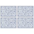 thumbnail image 1 of Spring Blue Floral Garden Placemats 12x18 Inches Set Of 4 Durable Placemats for Indoor Kitchen Dining Cute Funny Table Placemats, 1 of 5