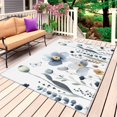 thumbnail image 1 of Spring Blue Floral Outdoor Rug 5x7 Ft, Non Slip Washable Area Rug, Country Garden Wildflowers Botanical Patio Rugs Carpet Runner, Large Floor Mat for Indoor/Outdoor Deck Porch Camping, 1 of 8