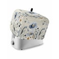 thumbnail image 1 of Spring Blue Floral Toaster Cover 4 Slice, Large Kitchen Appliance Covers, Vintage Garden Wildflowers Botanical Toaster Oven Cover with Loop, Bread Machine Cover Polyester Dust Cover Protection, 1 of 4