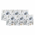 thumbnail image 1 of Spring Blue Floral Valances for Windows, Decorative Rod Pocket Window Valance Curtains, Country Garden Wildflowers Botanical Short Curtain Drapes for Kitchen/Living Room, 2 Panels, 42" W x 12" L, 1 of 8