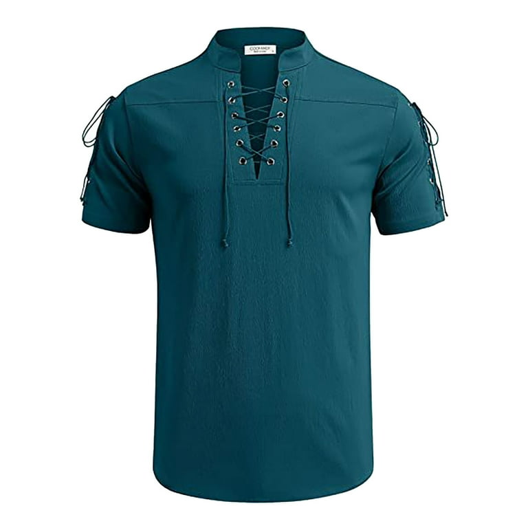 Lace up short sleeve top top