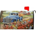 thumbnail image 1 of Spring Blue Truck On The Farm Mailbox Covers Magnetic Standard Size 25.5" X 21",Colorful Spring Summer Floral Mailbox Wraps Post Letter Box Cover for Holiday Garden Yard Decor, 1 of 6