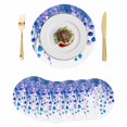 thumbnail image 1 of Spring Blue Wisteria Flowers Round 13 Inch Placemats Set of 6, Rustic Floral Branches HeatResistant Non Slip Place Mats for Dining Table, Wipeable Braided Kitchen Table Mats for Housewarming, 1 of 9