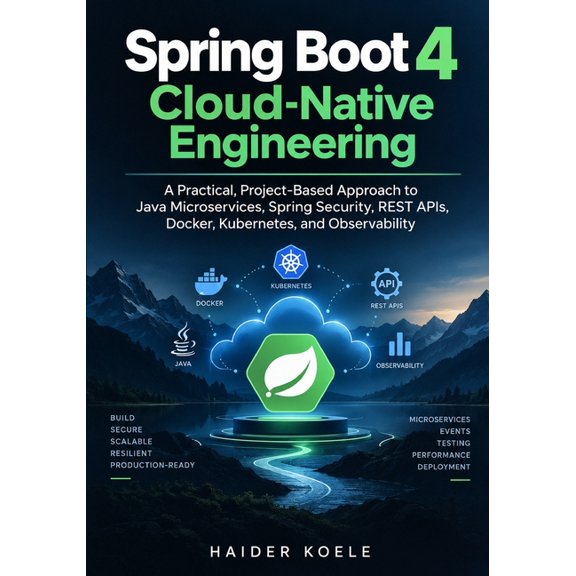 Spring Boot 4 Cloud-Native Engineering: A Practical, Project-Based Approach to Java Microservices, Spring Security, REST, (Paperback)