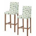 thumbnail image 1 of Spring Botanical Bar Stool Covers Set of 2, Green Olive Berry Branches Leaves Fruit Stretch Washable Bar Chair Covers with Backs, Removable Pub Counter Height Chair Cover for Kitchen Dining Room Cafe, 1 of 7