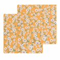 thumbnail image 1 of Spring Botanical Kitchen Dish Towels for Drying Dishes Set of 2, Watercolor Floral Flowers Botanical Yellow Waffle Weave Microfiber Hand Tea Bathroom Towels Quick Dry & Absorbent Towel 12x12, 1 of 7