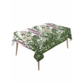 thumbnail image 1 of Spring Botanical Rectangle Tablecloth, Watercolor Floral Flowers Leaves Retro Rustic Waterproof & StainResistant Tablecloth, Washable Oil-proof Table Cover for Dining/Party/Wedding/Buffet 54x108 In, 1 of 9