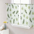 thumbnail image 1 of Spring Botanical Sheer Curtains 54 Inch Length 2 Panels Set Window Treatments, Green Olive Berry Branches Leaves Fruit Rod Pocket Semi Curtains for Living Room/Bedroom/Kitchen Décor, 104"W x 54"L, 1 of 7
