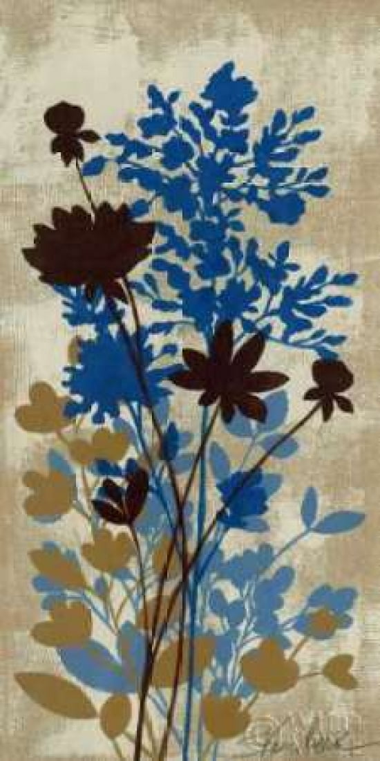 Spring Bouquet I on Tan Canvas Art - Silvia Vassileva (24 x 48)