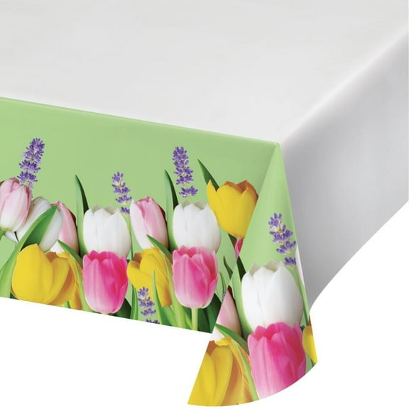Spring Bouquet Paper Table Cover 54" x 102"