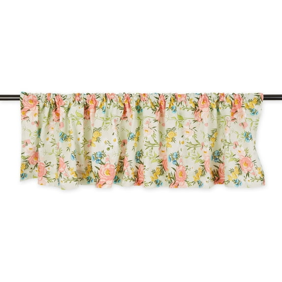 SPRING BOUQUET WINDOW VALANCE 72x14