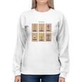 thumbnail image 1 of Spring Bouquets Collage Sweatshirt Women -Image by Shutterstock, Female Medium, 1 of 4