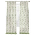thumbnail image 1 of Spring Branches Sheer Curtains 2 Panels Set Simple Grass Green Leaf Branch Plant Light Green Background Sheer Window Curtains Light Filtering Rod Pocket Voile Drapes for Bedroom Living Room 52"X108", 1 of 8