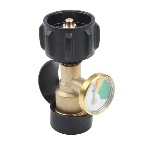 Spring Brass Propane Tank Gauge Monitor Gas Level with Low and Refill Calibrations
