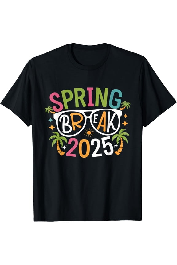 Spring Break 2025 Fun Tropical Sunglasses Beach T-Shirt