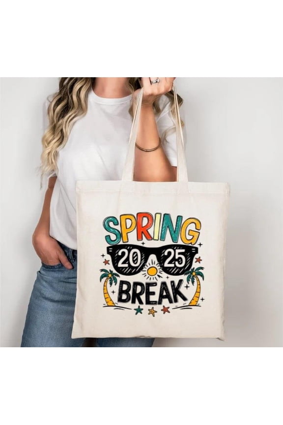 Spring Break 2025 Vacation Trip Beach Party Fun Future Tote Bag, a gift just for you