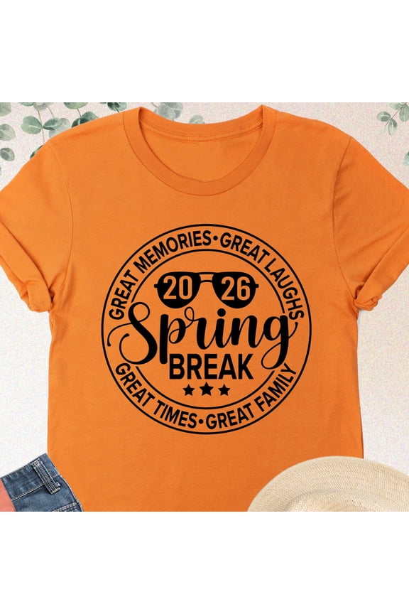 Spring Break 2026 Shirt Summer Holiday TShirt Family Summer Break Shirt Spring Break Party