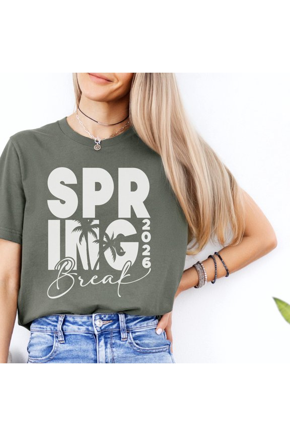 Spring Break 2026 Shirt Tropical Beach Vacation Tee Palm Tree Spring Break Shirt Spring Va