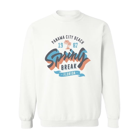 Spring Break Beach Sweatshirt Men -Image by Shutterstock, Male Small