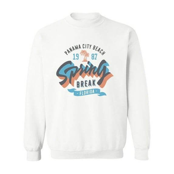 Spring Break Beach Sweatshirt Men -Image by Shutterstock, Male x-Large