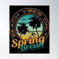 thumbnail image 1 of Spring Break Beach Vibes Only Puerto Vallarta Mexico Poster Wall Art, Modern Wall Decor, 24x36 UNFRAMED, 1 of 3