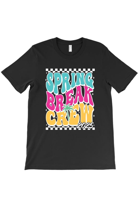 Spring Break Crew 2026 Themed Holiday Travel Graphic Design Style Fun G37924 Unisex T-Shirt, Up to Size 5XL