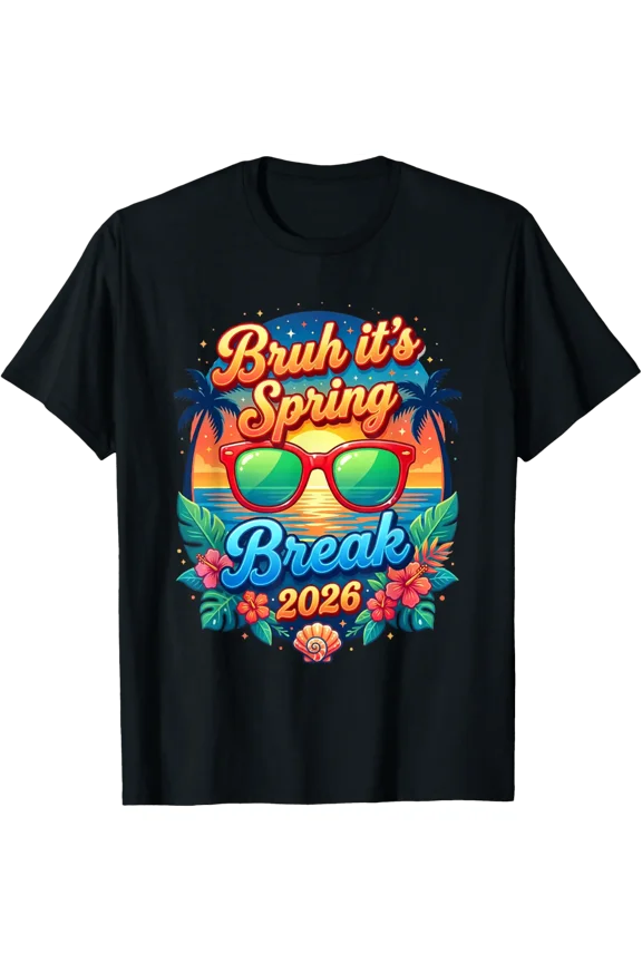 Spring Break Cruise Family Squad Bruh Vacation Retro T-Shirt