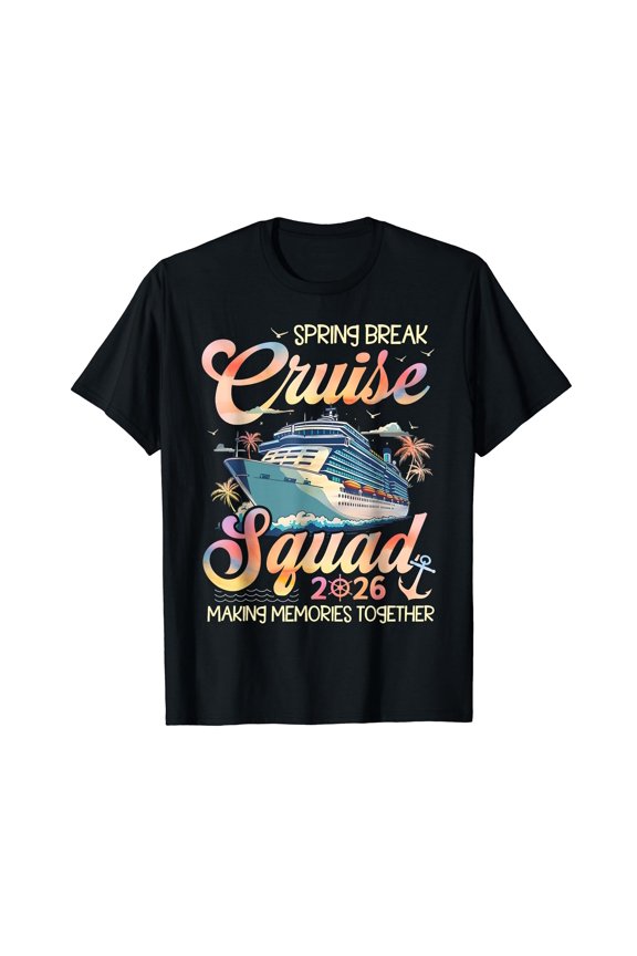 Spring Break Cruise Squad 2026 Crusing Matching Vacation T-Shirt