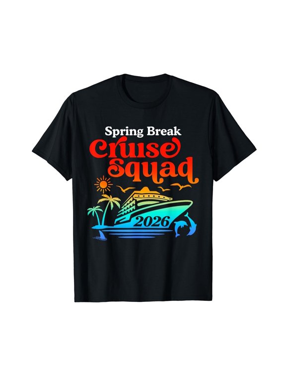 Spring Break Cruise Squad 2026 Family Friends Matching Group T-Shirt